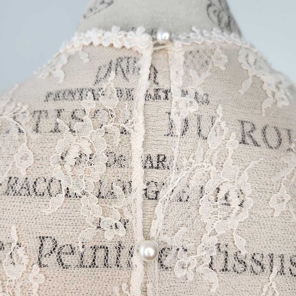 60s Antique lace lingerie dress - Picture 7 of 8